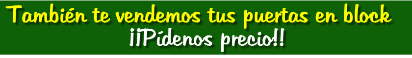 Tambin te vendemos tus puertas en block   Pdenos precio!!